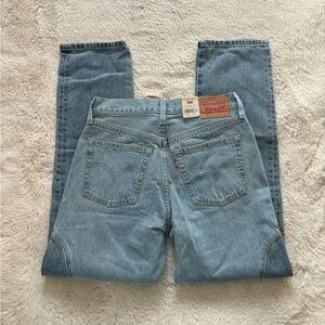 NWT Levi’s 501 Original Chaps Two Tone Denim Straight Leg Jeans